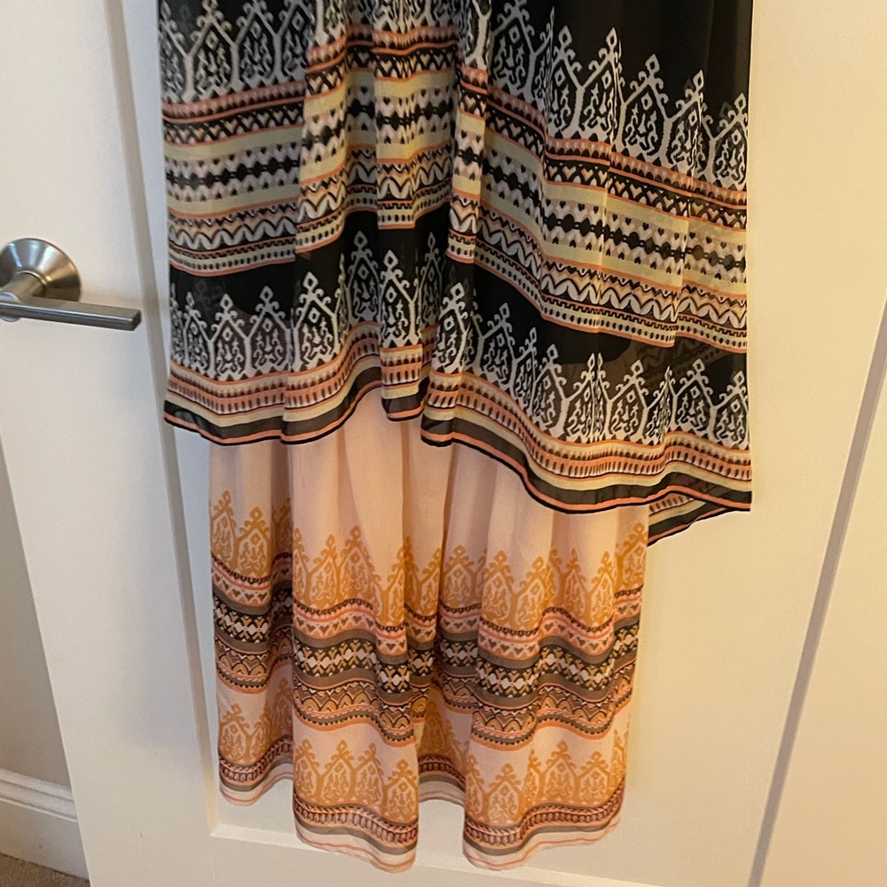 Formal Strapless Black Patterned Free People Dress - image 5